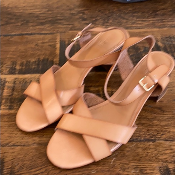 J. Crew Factory Shoes - Low block-heel sandals J.Crew factory saddle ak125